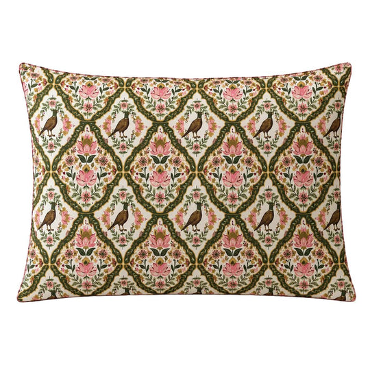 Jane Marie Gilded Pheasant Satin Pillow Case-Home/Giftware-Kevin's Fine Outdoor Gear & Apparel