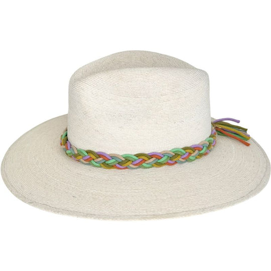 Baldiz White Palm Hat-Women's Accessories-ORANGE/PURPLE/GREEN BAND-ONE SIZE-Kevin's Fine Outdoor Gear & Apparel