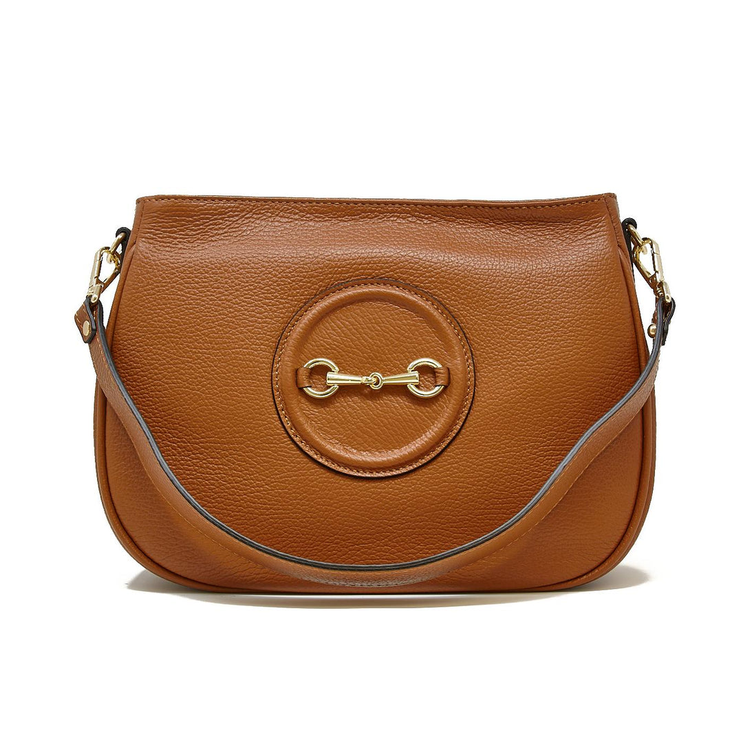 Kevin's Leather Bag with Horse Bit Buckle-Women's Accessories-Camel-Kevin's Fine Outdoor Gear & Apparel