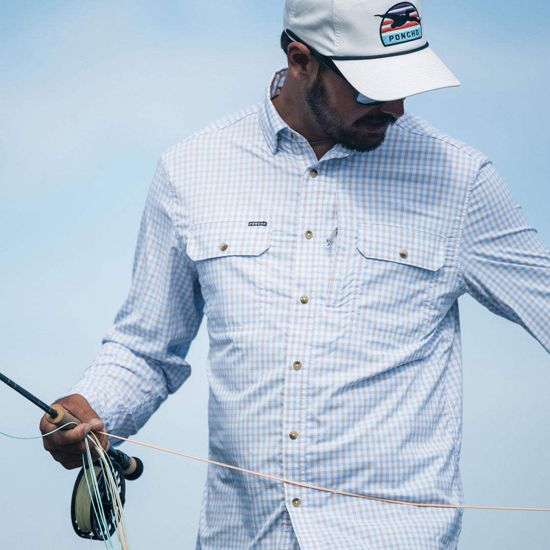 Poncho The Catfish Original Long Sleeve Shirt-Men's Clothing-Kevin's Fine Outdoor Gear & Apparel