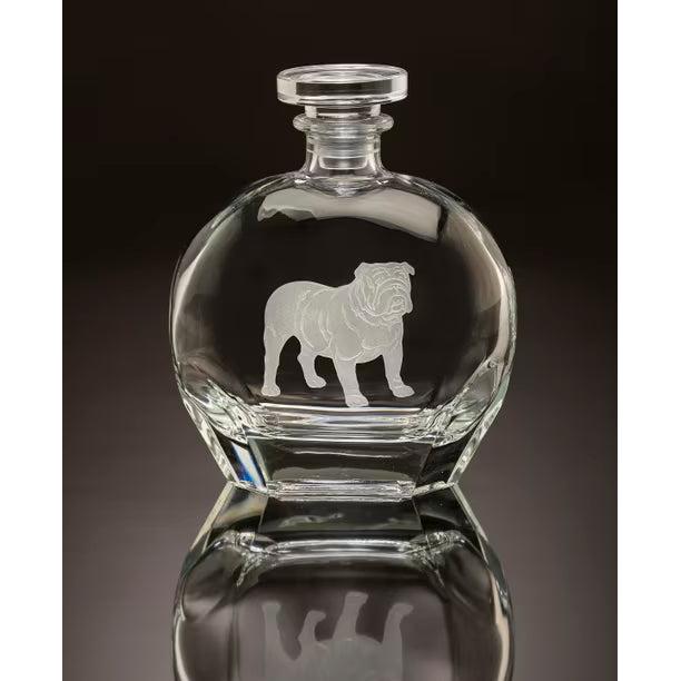 Bulldog Round Crystal Decanter-Home/Giftware-Kevin's Fine Outdoor Gear & Apparel
