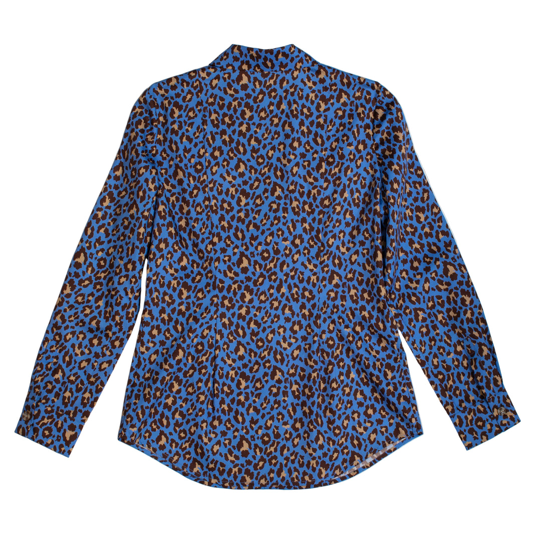 Kevin's Huntress Blue Cheetah Print Shooting Shirt-Women's Clothing-Kevin's Fine Outdoor Gear & Apparel