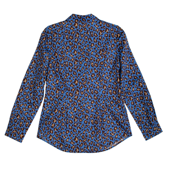 Kevin's Huntress Blue Cheetah Print Shooting Shirt-Women's Clothing-Kevin's Fine Outdoor Gear & Apparel