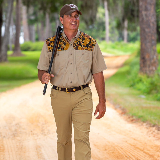 Kevin's Trim Fit Dual Patch Short Sleeve Shirt-Men's Clothing-Kevin's Fine Outdoor Gear & Apparel