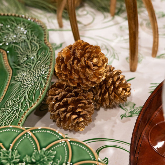 10.5" Gold Pinecone Bundle-Home/Giftware-Kevin's Fine Outdoor Gear & Apparel