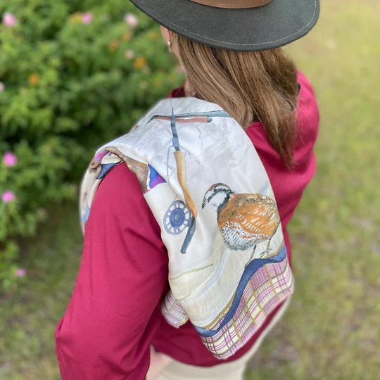 Kat McCall Majestic Marsh Silk Scarf-Women's Accessories-Kevin's Fine Outdoor Gear & Apparel