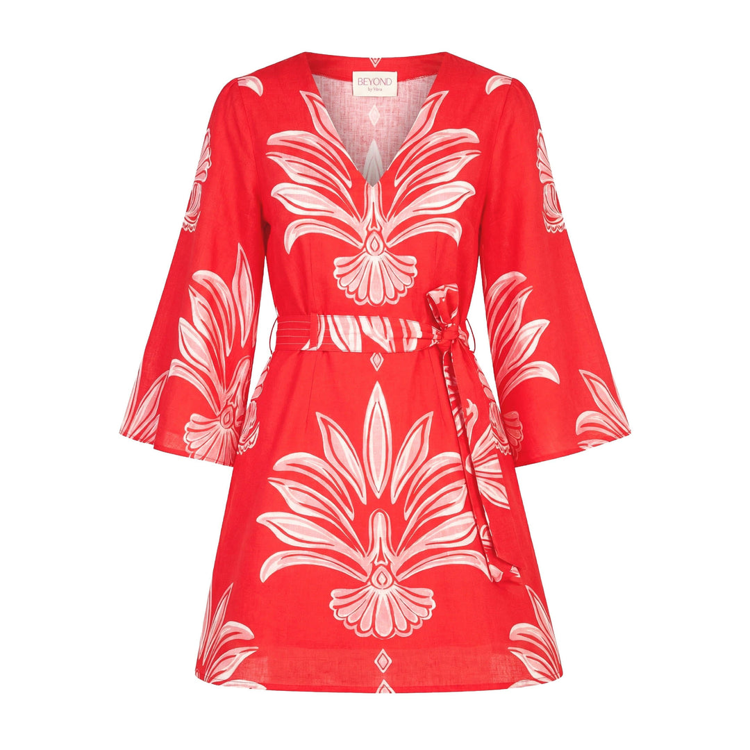 Beyond By Vera Kennedy Short Dress-Women's Clothing-Palm Springs Rouge-XS-Kevin's Fine Outdoor Gear & Apparel