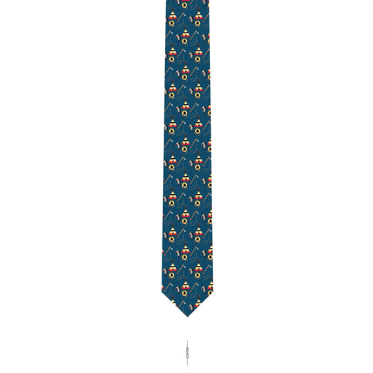 Plains Indian Silk Necktie-Men's Accessories-Long Quiet-Kevin's Fine Outdoor Gear & Apparel