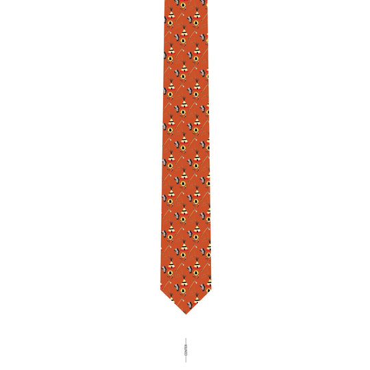 Plains Indian Silk Necktie-Men's Accessories-Yamparika-Kevin's Fine Outdoor Gear & Apparel