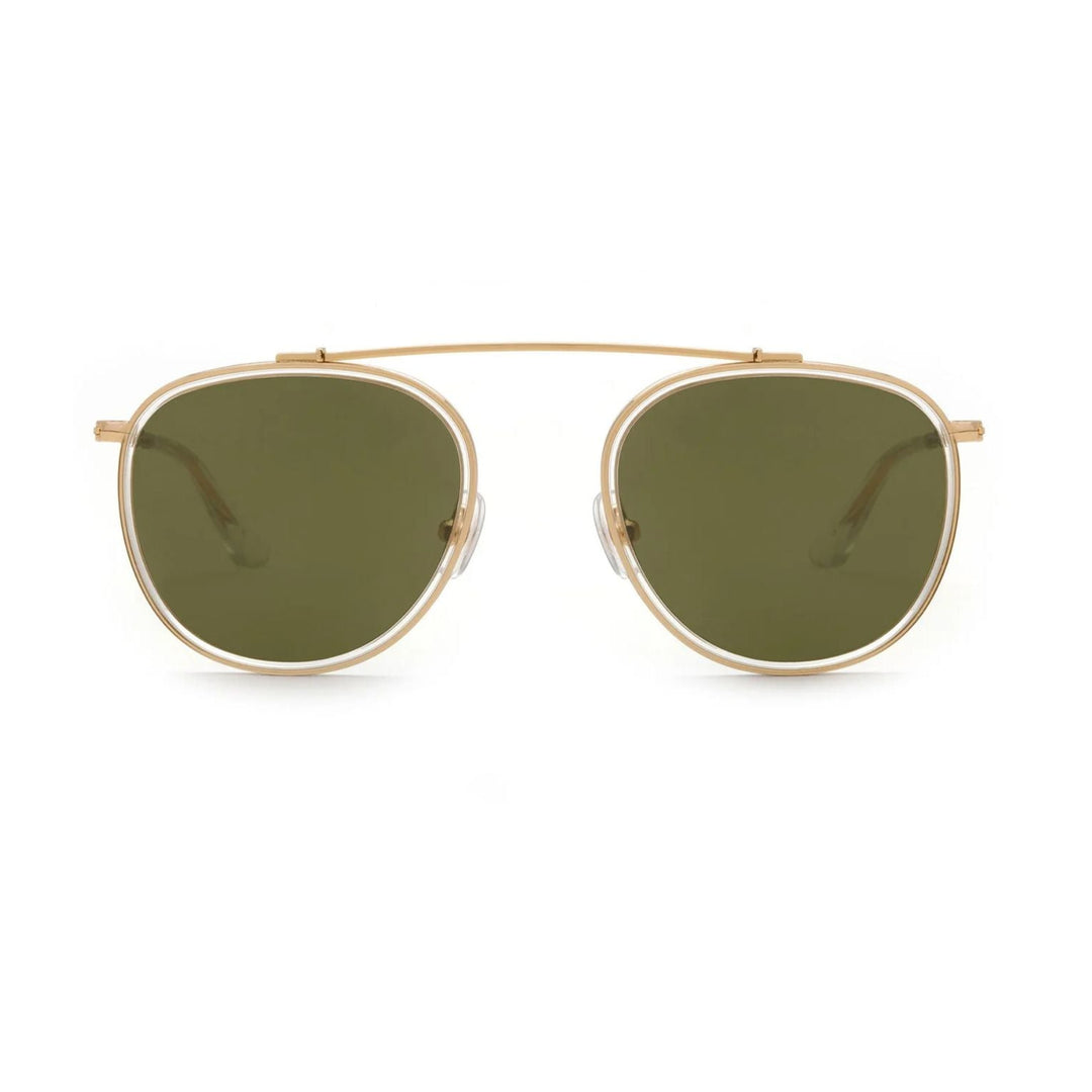 Krewe "Chartres" Sunglasses-Sunglasses-Crystal 24K-Grass Green (P)-Kevin's Fine Outdoor Gear & Apparel