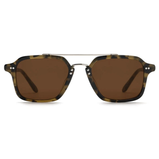 Krewe "Colton" Sunglasses-Sunglasses-Tortuga Silver-Amber-Kevin's Fine Outdoor Gear & Apparel