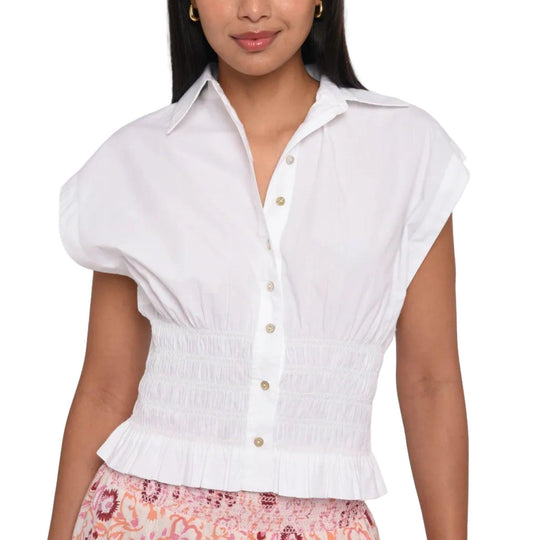 Love The Label Rolo Sleeveless Top-Women's Clothing-Bright White-XS-Kevin's Fine Outdoor Gear & Apparel