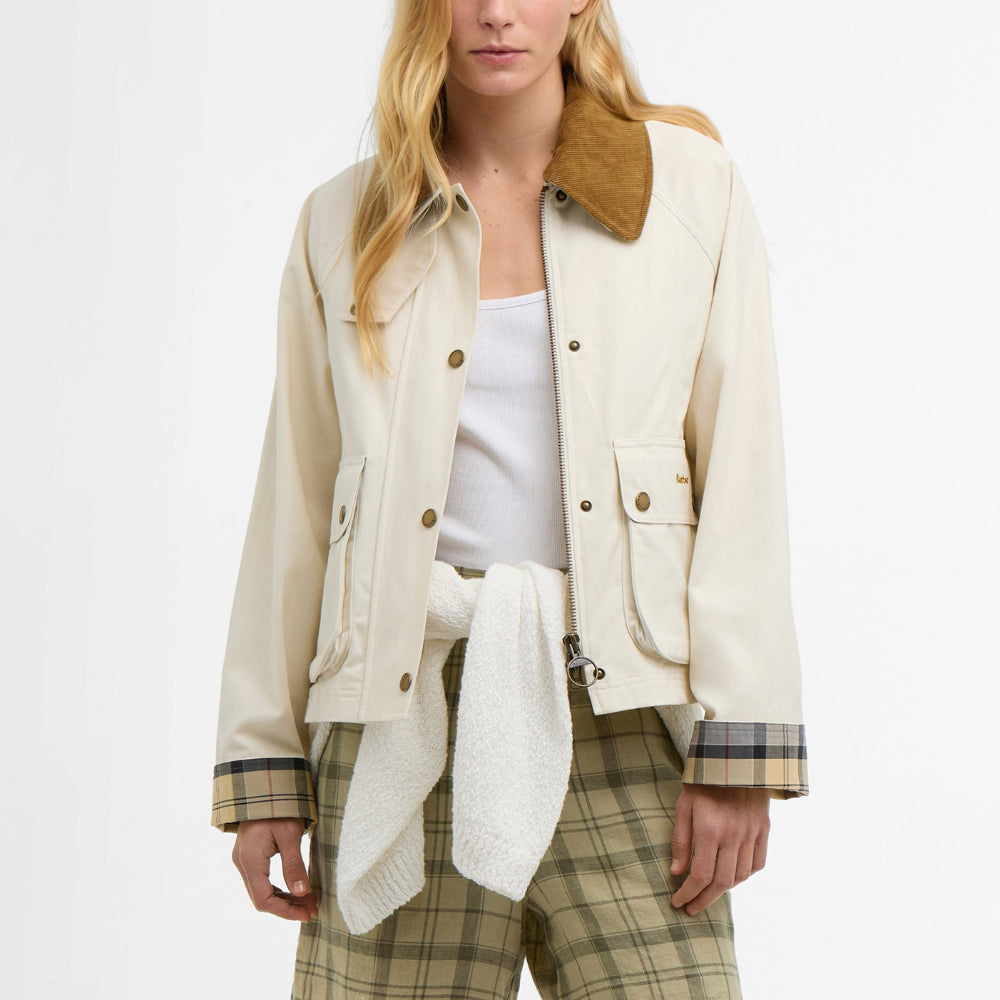 Barbour Cropped Beadnell Casual Jacket-Women's Clothing-Kevin's Fine Outdoor Gear & Apparel