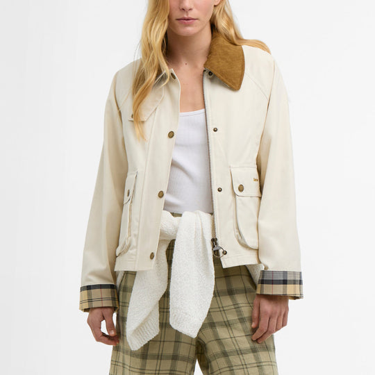 Barbour Cropped Beadnell Casual Jacket-Women's Clothing-Kevin's Fine Outdoor Gear & Apparel