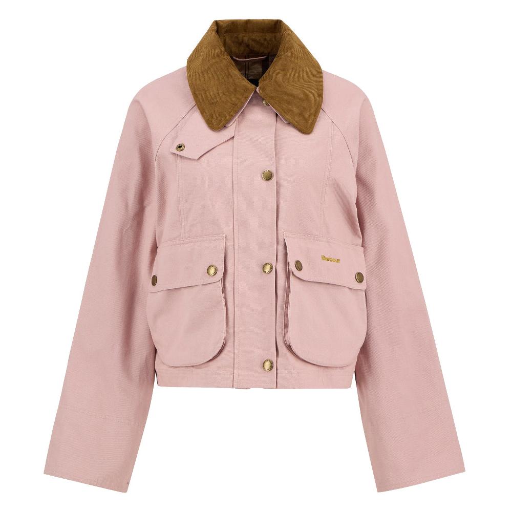 Barbour Cropped Beadnell Casual Jacket-Women's Clothing-Gardenia-US 2/UK 6-Kevin's Fine Outdoor Gear & Apparel