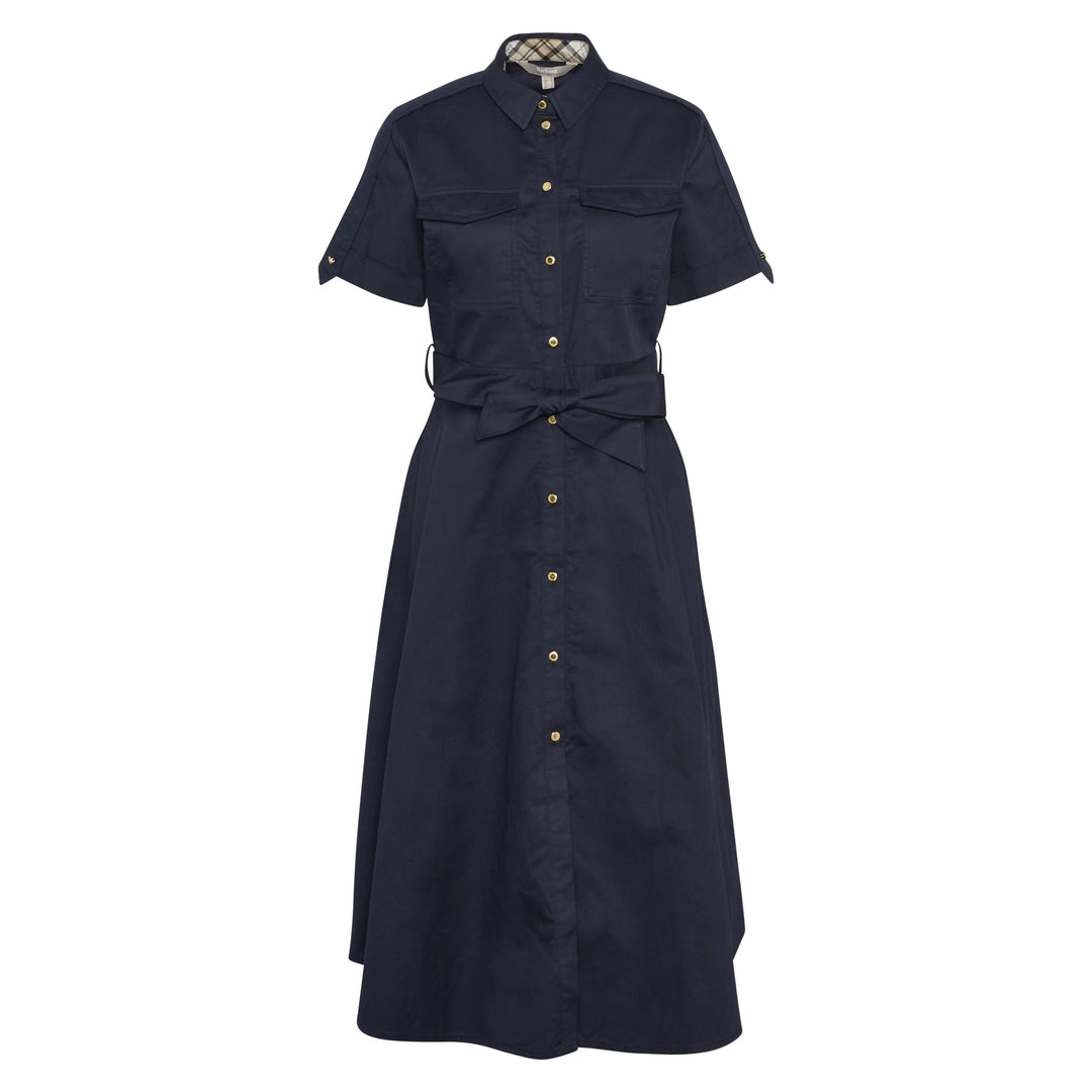 Barbour Women's Midi Dress-Women's Clothing-Dark Navy-US 4-Kevin's Fine Outdoor Gear & Apparel