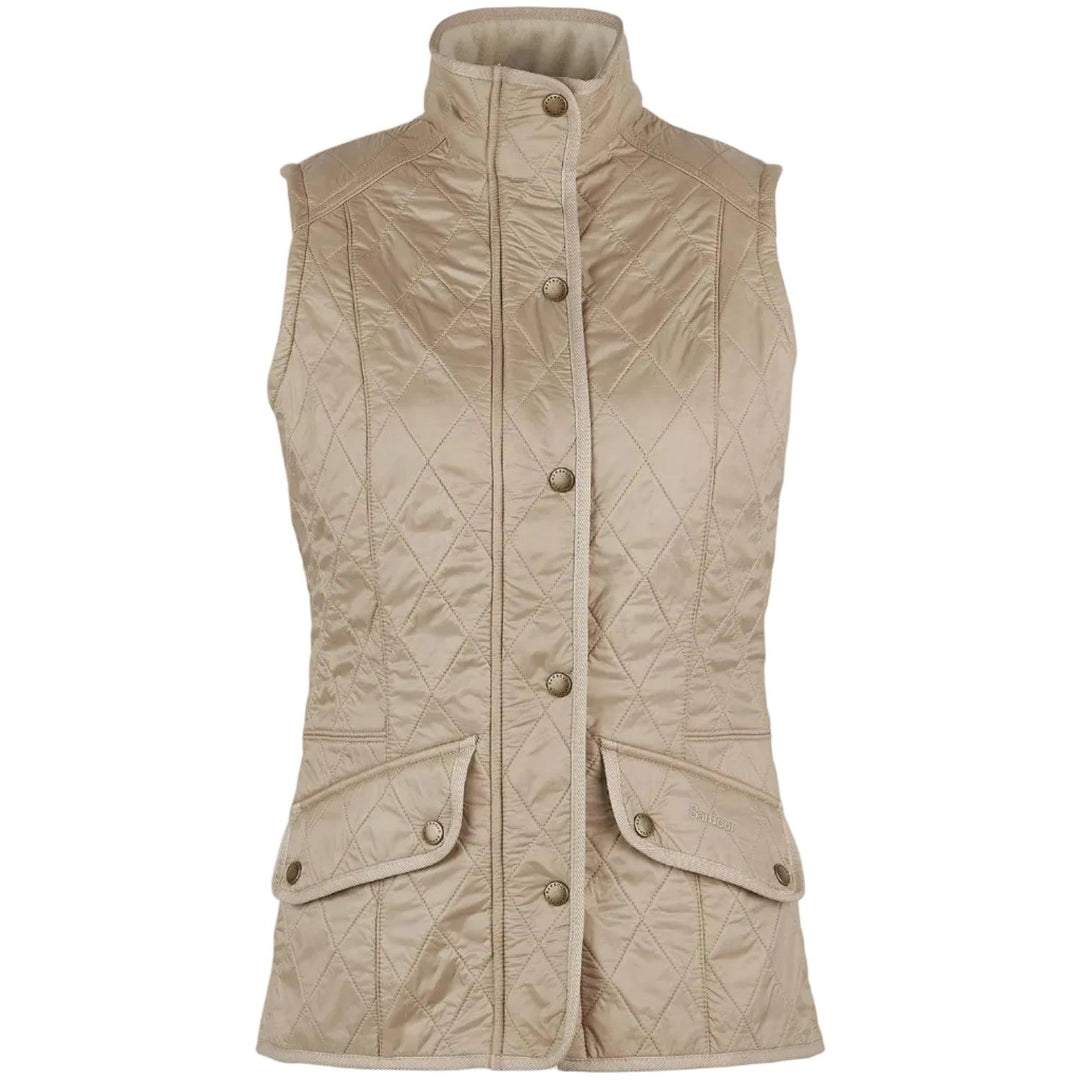 Barbour Ladies Cavalry Gilet-Women's Clothing-Light Fawn-US 2/UK 6-Kevin's Fine Outdoor Gear & Apparel