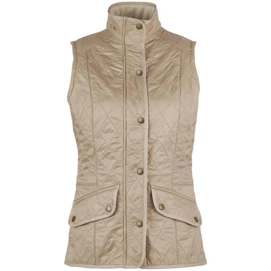 Barbour Ladies Cavalry Gilet-Women's Clothing-Light Fawn-US 2/UK 6-Kevin's Fine Outdoor Gear & Apparel