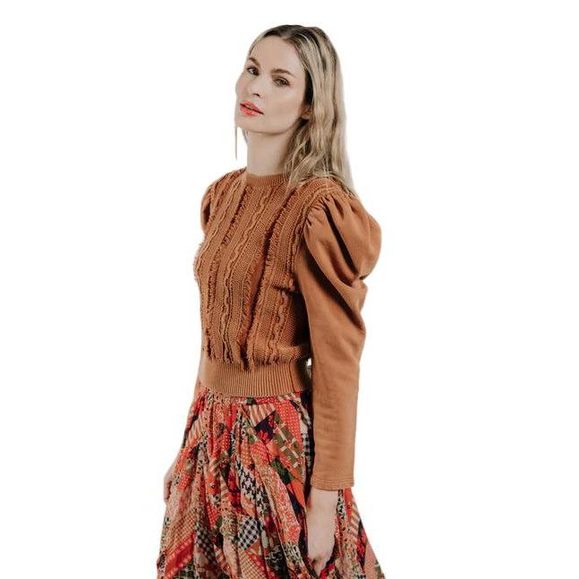 Love The Label Liv Knit Pullover-Women's Clothing-Caramel-XS-Kevin's Fine Outdoor Gear & Apparel