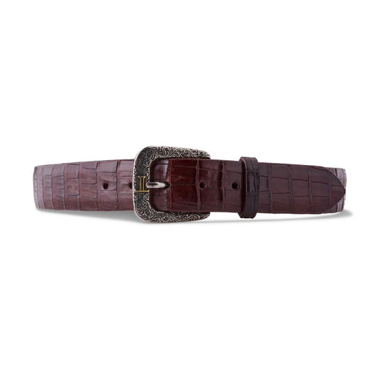Lucchese Ultra Belly Caiman Belt-Men's Accessories-Kevin's Fine Outdoor Gear & Apparel