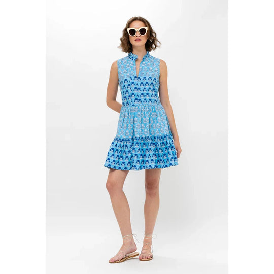 Oliphant Sleeveless Yoke Dress-Women's Clothing-Laguna Blue-XS-Kevin's Fine Outdoor Gear & Apparel