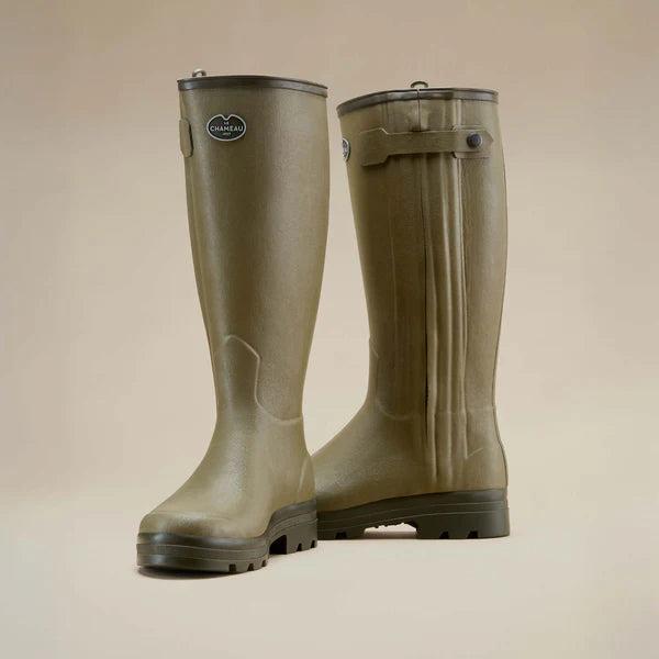 Le Chameau Chasseur Men’s Leather Lined Boots-Men's Footwear-Kevin's Fine Outdoor Gear & Apparel