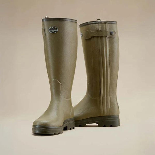 Le Chameau Chasseur Men’s Leather Lined Boots-Men's Footwear-Kevin's Fine Outdoor Gear & Apparel
