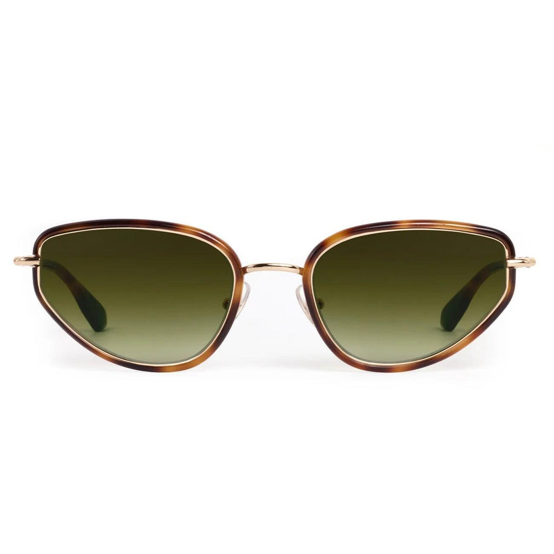 Krewe "Leah" Sunglasses-Sunglasses-18K + Maple-Grass Green Gradient-Kevin's Fine Outdoor Gear & Apparel