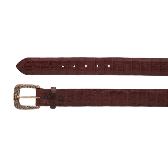 Lucchese Ultra Belly Caiman Belt-Men's Accessories-Kevin's Fine Outdoor Gear & Apparel