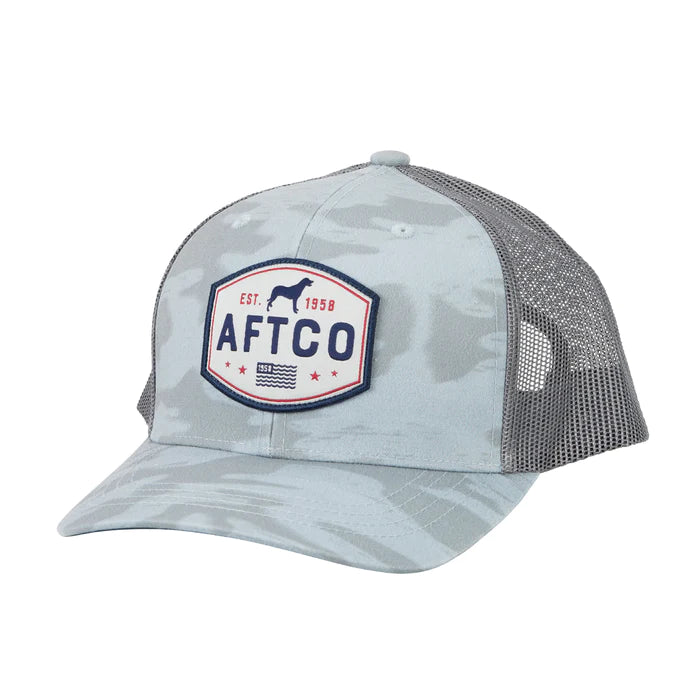 Aftco Best Friend Trucker Cap-Men's Accessories-Light Gray Blur Camo-ONE SIZE-Kevin's Fine Outdoor Gear & Apparel