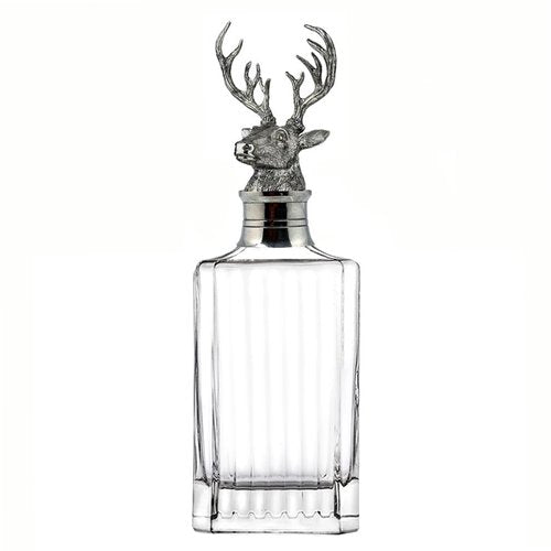 Menagerie Crystal Whiskey Decanter-Home/Giftware-Classic Stag-Kevin's Fine Outdoor Gear & Apparel