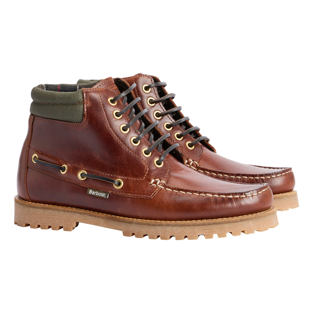 Barbour Tiller Moccasin Boot-Men's Footwear-Mahogany-8-Kevin's Fine Outdoor Gear & Apparel