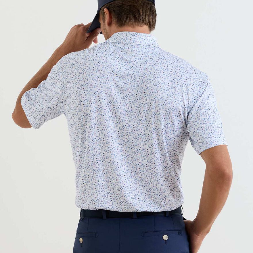 Peter Millar Oyster Roast Performance Jersey Polo-Men's Clothing-Kevin's Fine Outdoor Gear & Apparel