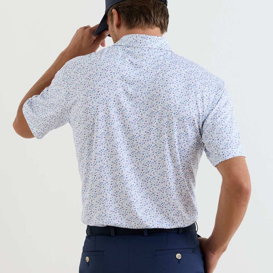 Peter Millar Oyster Roast Performance Jersey Polo-Men's Clothing-Kevin's Fine Outdoor Gear & Apparel