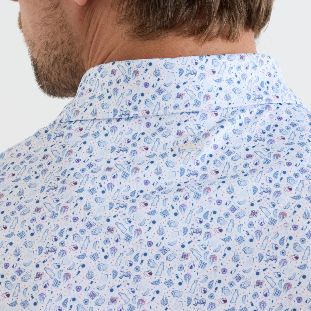 Peter Millar Oyster Roast Performance Jersey Polo-Men's Clothing-Kevin's Fine Outdoor Gear & Apparel
