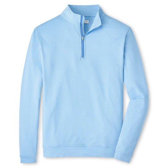 Peter Millar Perth Sugar Stripe Performance Quarter-Zip-Men's Clothing-Bluebird-S-Kevin's Fine Outdoor Gear & Apparel