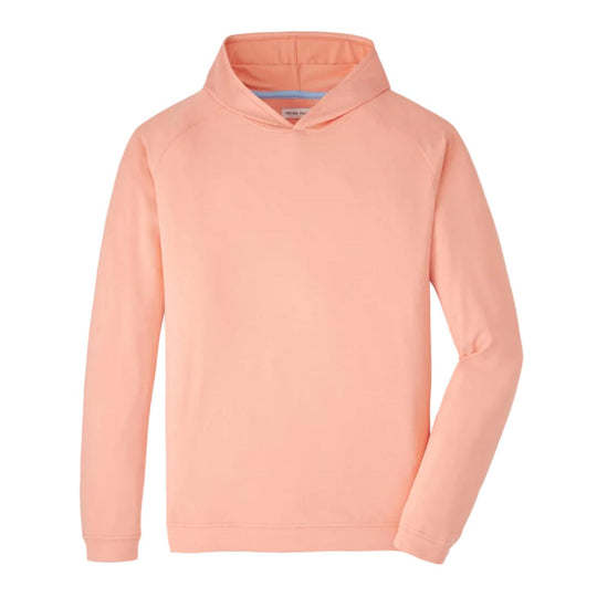 Peter Millar Pine Performance Hoodie-Men's Clothing-Summer Apricot-M-Kevin's Fine Outdoor Gear & Apparel