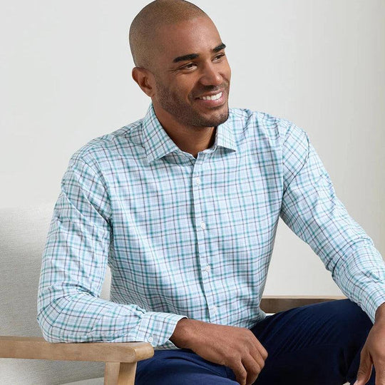 Peter Millar Simon Crown Lite Cotton-Stretch Sport Shirt-Men's Clothing-Kevin's Fine Outdoor Gear & Apparel