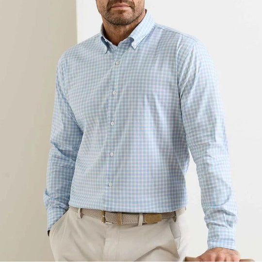 Peter Millar Felix Crown Lite Cotton-Stretch Sport Shirt-Men's Clothing-Kevin's Fine Outdoor Gear & Apparel