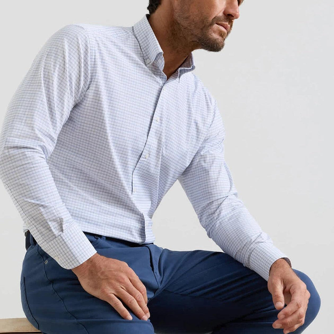 Peter Millar Rommel Performance Twill Sport Shirt-Men's Clothing-Kevin's Fine Outdoor Gear & Apparel