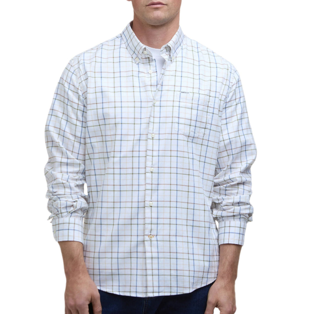 Barbour Men's Caswell Tattersall Regular Fit Shirt-Men's Clothing-Pine Green-S-Kevin's Fine Outdoor Gear & Apparel