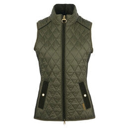 Barbour Ladies Poppy Gilet-Women's Clothing-Olive-US 0/UK 4-Kevin's Fine Outdoor Gear & Apparel