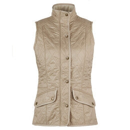 Barbour Ladies Cavalry Gilet-Women's Clothing-Light Fawn-US 0/UK4-Kevin's Fine Outdoor Gear & Apparel