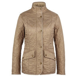 Barbour Cavalry Polarquilt Jacket-Women's Clothing-Light Fawn-US4/UK8-Kevin's Fine Outdoor Gear & Apparel