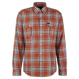 Barbour Singbsy Thermo Weave Shirt-Rust-S-Kevin's Fine Outdoor Gear & Apparel