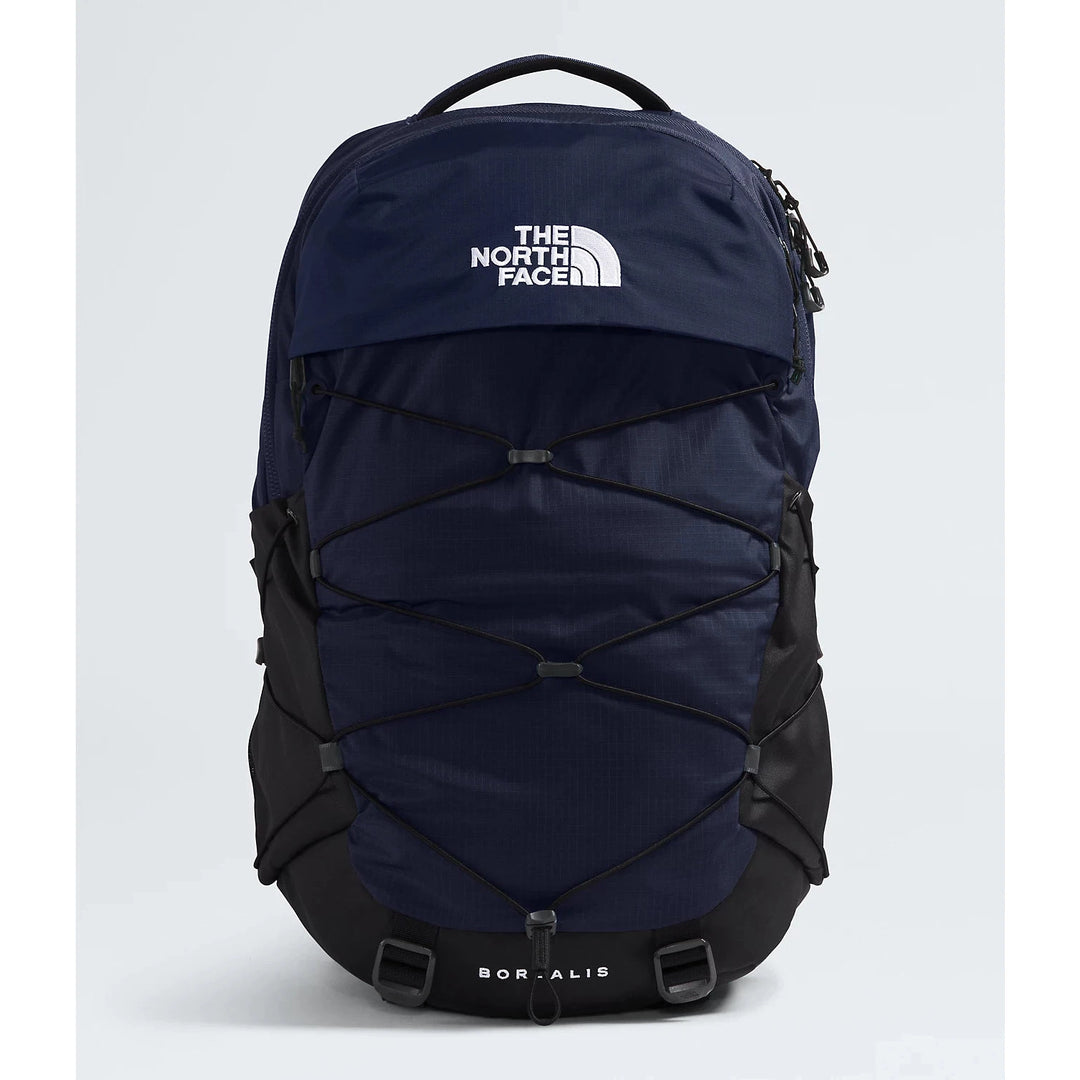 North face backpack grey and blue hotsell