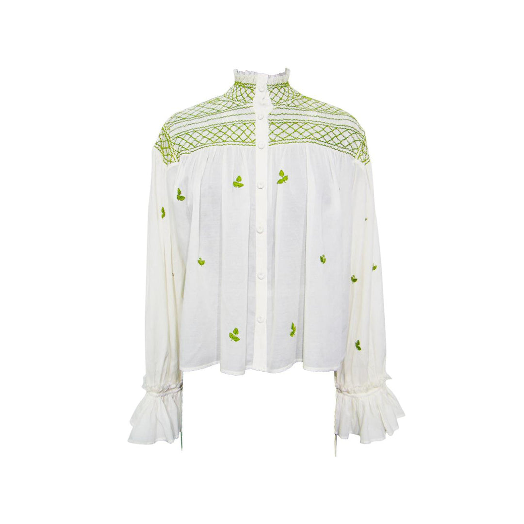 Scarlett Poppies Novelle Top-Women's Clothing-Papyrus w/ Calla Green-XS-Kevin's Fine Outdoor Gear & Apparel