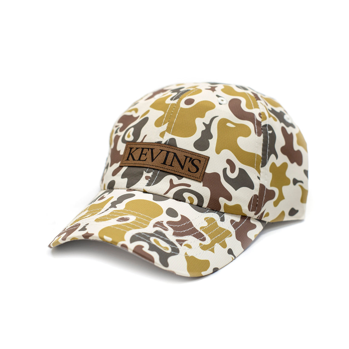 Kevin's Suede Patch Camo Performance Cap-Men's Accessories-Kevin's Fine Outdoor Gear & Apparel