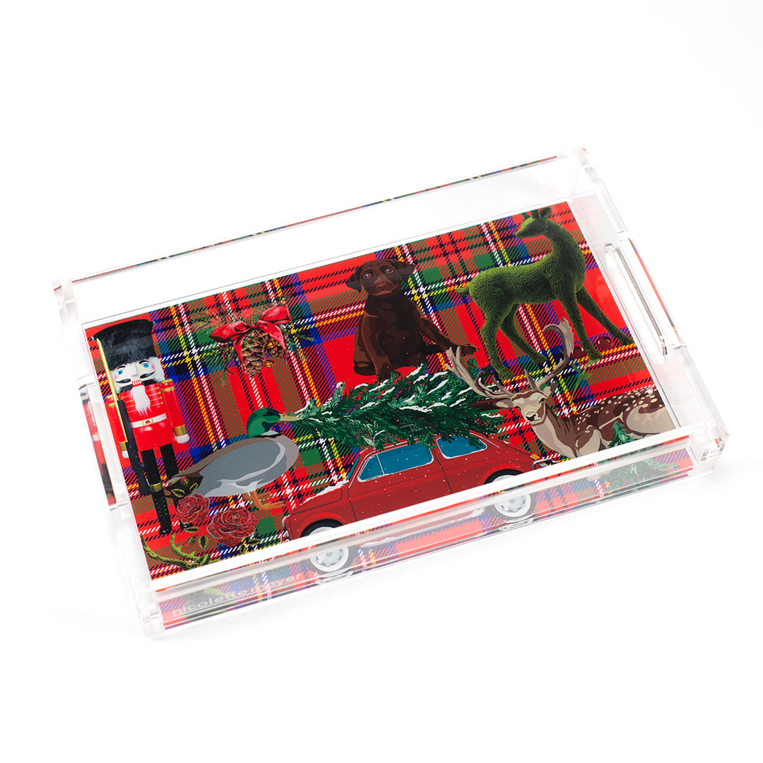 Ultimate Christmas Plaid Acrylic Vanity Tray--Kevin's Fine Outdoor Gear & Apparel