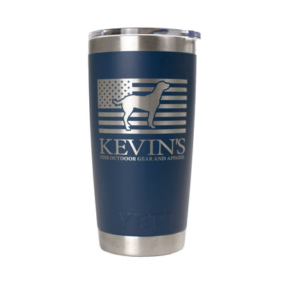 Kevin's Custom Yeti Ramblers-Hunting/Outdoors-Lab Flag-Navy-20 oz-Kevin's Fine Outdoor Gear & Apparel